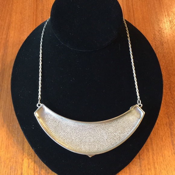 Statement Necklace | Silver & Faux Turquoise - Picture 12 of 13